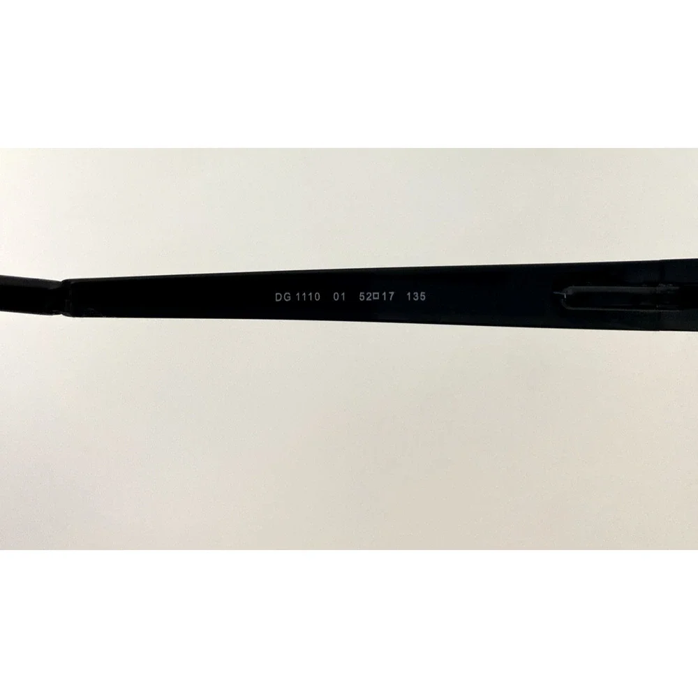 Dolce & Gabbana Eyeglasses Rectangular Half Rim Black DG 1110 01 52 17 135